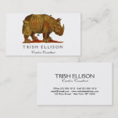 ヴィンテージリノドゥラーズライノセロスアンティーク 名刺 (正面/裏面)