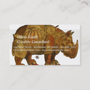 ヴィンテージリノドゥラーズライノセロスアンティーク 名刺