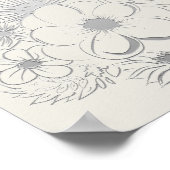 ヴィンテージリハーサルディナーウェルカムサイン ポスター (角)