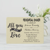 ヴィンテージリハーサルディナーブラック&タン結婚ズ 招待状 (スタンド正面)