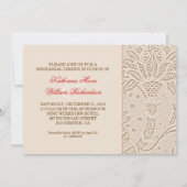 ヴィンテージリハーサルディナー招待状と写真 招待状 (裏面)