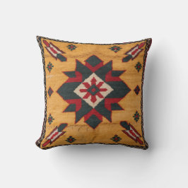 ヴィンテージリバイバル:シックなVibと黄色のキリム枕 クッション