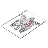 ヴィンテージリバケージ&ハート解剖学ハロウィーン ノートブック (左側)