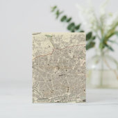 ヴィンテージリバプールの地図（1836年） ポストカード (スタンド正面)