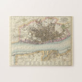 ヴィンテージリバプールの地図（1872年） ジグソーパズル (横)