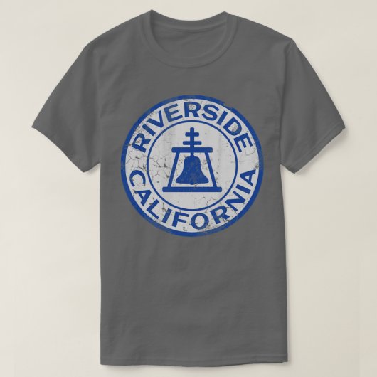 ヴィンテージリバーサイドカリフォルニアフラッグホームラブ Tシャツ (デザイン正面)