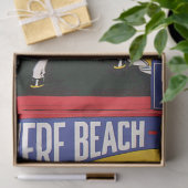 ヴィンテージリバービーチ回転木馬ポスターノスタルジックパット 薄葉紙 (ギフト)