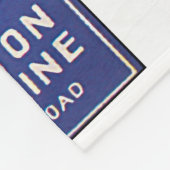 ヴィンテージリバービーチ回転木馬ポスターノスタルジック フリースブランケット (角)