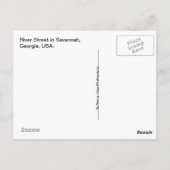 ヴィンテージリバー通りサバンナグルジア旅行写真 ポストカード (裏面)