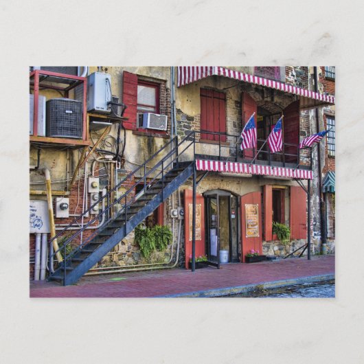 ヴィンテージリバー通りサバンナグルジア旅行写真 ポストカード (正面)