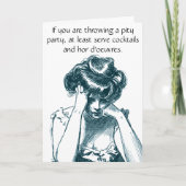 ヴィンテージリピティパーティー誕生日カード カード (正面)