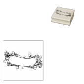 ヴィンテージリボンスクラップブック作り ラバースタンプ (押印)