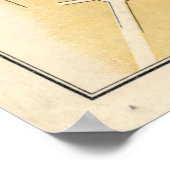 ヴィンテージリマの地図(1910年) ポスター (角)