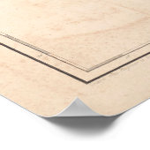 ヴィンテージリマ・ペルー周辺地図（1857年） ポスター (角)