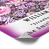 ヴィンテージリミックスウィリアムモリスイチゴ泥棒 ポスター (角)