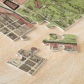 ヴィンテージリヨンの地図(1913) ジグソーパズル (側面)