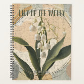 ヴィンテージリリーオブザバレーメイ誕生月花 プランナー手帳 (正面)