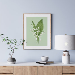 ヴィンテージリリーオブザバレー ポスター