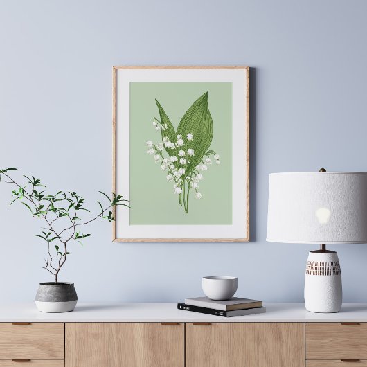 ヴィンテージリリーオブザバレー ポスター