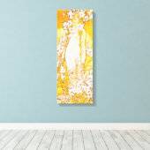 ヴィンテージリリーバイアルフォンスミュシャ キャンバスプリント (インサイチュ (ウッドフロア))