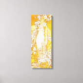 ヴィンテージリリーバイアルフォンスミュシャ キャンバスプリント (正面)