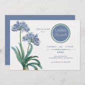 ヴィンテージリリーブランチ 招待状 (正面/裏面)