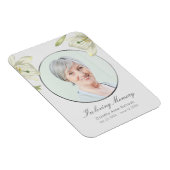 ヴィンテージリリー悔やみや弔慰メモリアル記念フォト マグネット (右側)