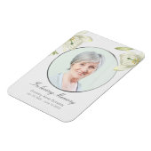 ヴィンテージリリー悔やみや弔慰メモリアル記念フォト マグネット (左側)