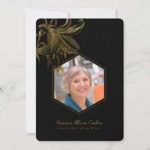 ヴィンテージリリー金ゴールドメモリアル写真