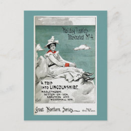 ヴィンテージリンカンシャー州、イギリスの休日のリーフレット シーズンポストカード