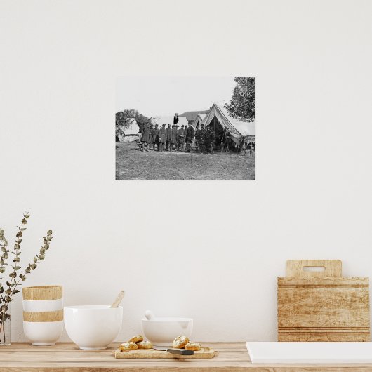 ヴィンテージリンカーンとマクレランアットアンティータム ポスター (キッチン)