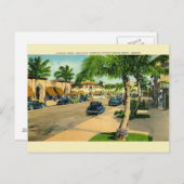 ヴィンテージリンカーンロードマイアミビーチハガキ ポストカード (正面/裏面)