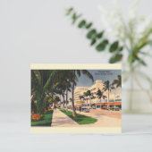 ヴィンテージリンカーンロードマイアミビーチフロリダポストカード ポストカード (スタンド正面)