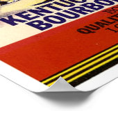 ヴィンテージリングサイドケンタッキーストレートバーボンウイスキー ポスター (角)