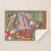 ヴィンテージリング兄弟サーカスのポスター シェルパブランケット (正面(横))