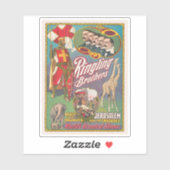 ヴィンテージリング兄弟サーカスのポスター シール (シート)