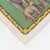 ヴィンテージリング兄弟サーカスのポスター フリースブランケット (角)