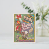 ヴィンテージリング兄弟サーカスのポスター ポストカード (スタンド正面)