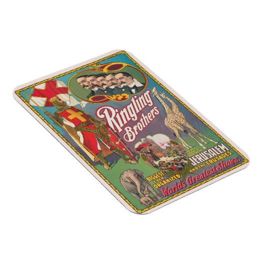 ヴィンテージリング兄弟サーカスのポスター マグネット (右側)