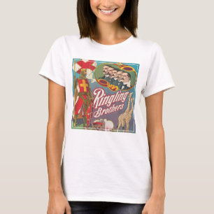 ヴィンテージリング兄弟サーカスのポスター Tシャツ