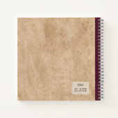 ヴィンテージリンゴの小枝の組パーソナライズされた成 ノートブック (裏面)