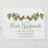 ヴィンテージリンゴの枝（花あり） 招待状 (正面)