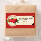 ヴィンテージリンゴ果実自家缶詰ラベル ラベル (インサイチュ)