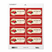 ヴィンテージリンゴ果実自家缶詰ラベル ラベル (フルシート)