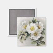 ヴィンテージリンゴ花磁石 マグネット (正面/裏面)