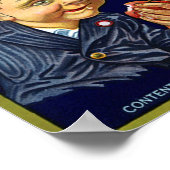 ヴィンテージリンゴ酸プリント ポスター (角)