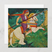 ヴィンテージリークラマーイラストレーションサンキューカード サンキューカード (正面/裏面)