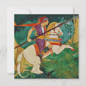 ヴィンテージリークラマーイラストレーションサンキューカード サンキューカード (正面)