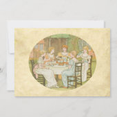 ヴィンテージリージェンシーガーデンティーパーティーベビーシャワー 招待状 (裏面)