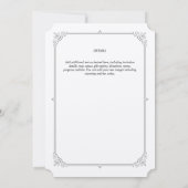 ヴィンテージリージェンシークラフト結婚式招待状 招待状 (裏面)